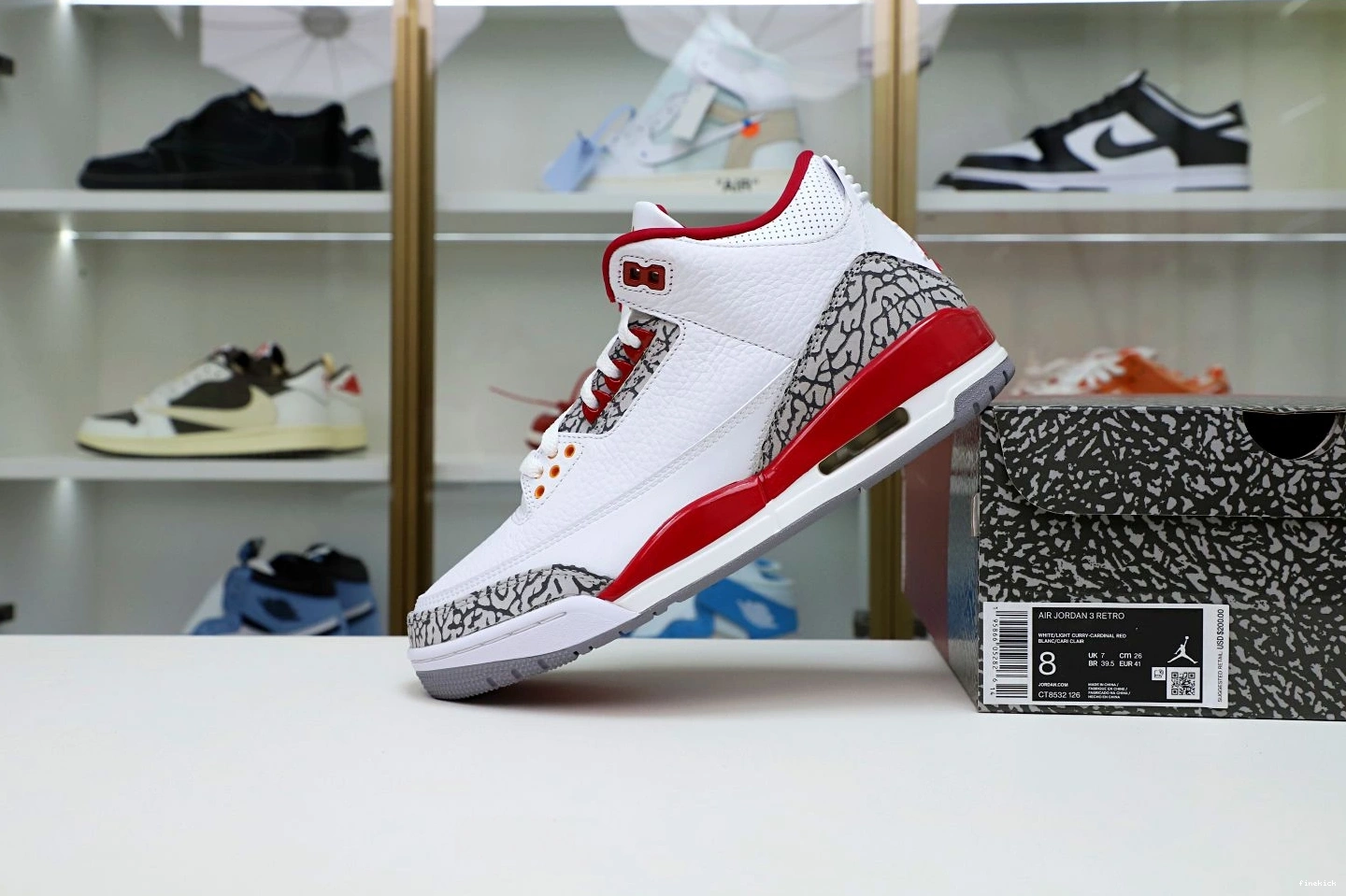 Jordan Air Retro Cardinal 3 Red(CT8532-126）  0728
